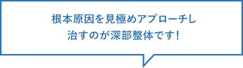 根本原因を見極めアプローチ